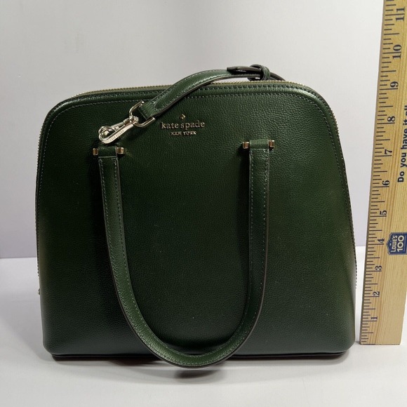 Kate Spade New York Patterson Drive Spruce Green Medium Dome Purse Bag Leather - Picture 3 of 11